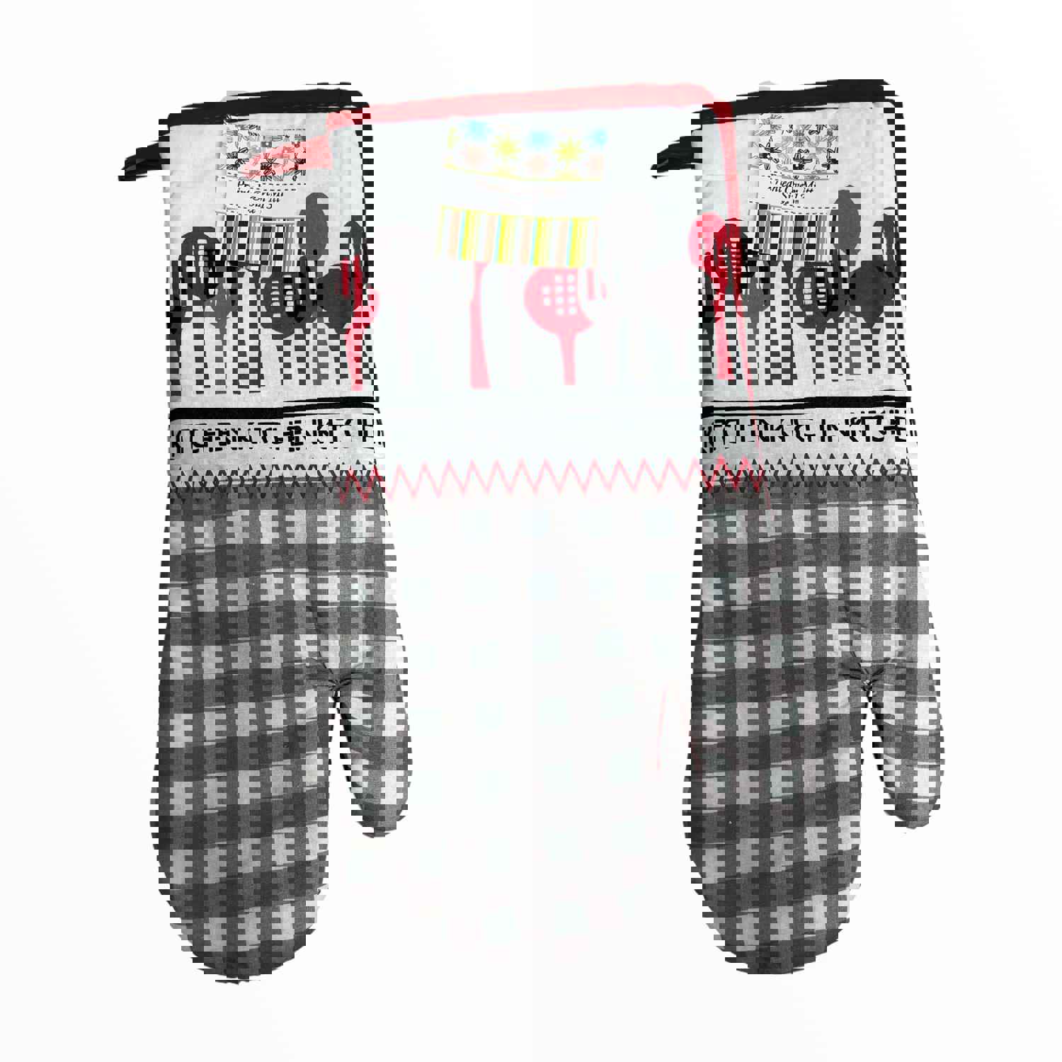 Printed Tier and Swag Set - Mitt and Kitchen Curtain