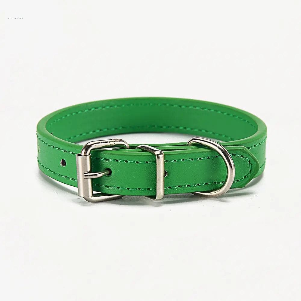 Durable PU Dog and Cat Collar - Stylish Pet Accessory
