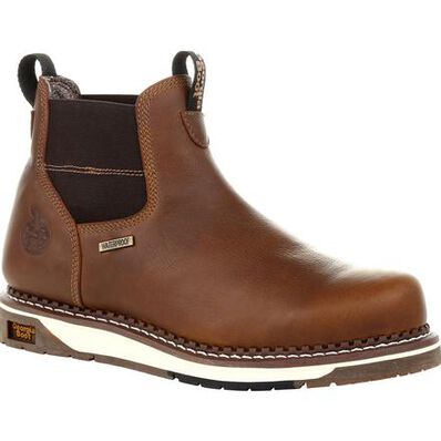 Georgia GB00352 Mens Soft Toe Wedge Waterproof Chelsea Work Boot
