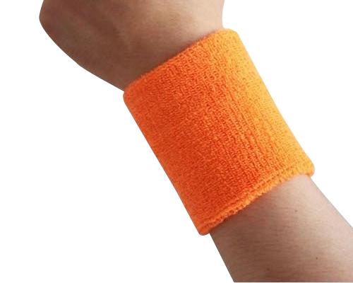 4 Inches Outdoor Sports Athletic Cotton Wristbands (Pair of 2)