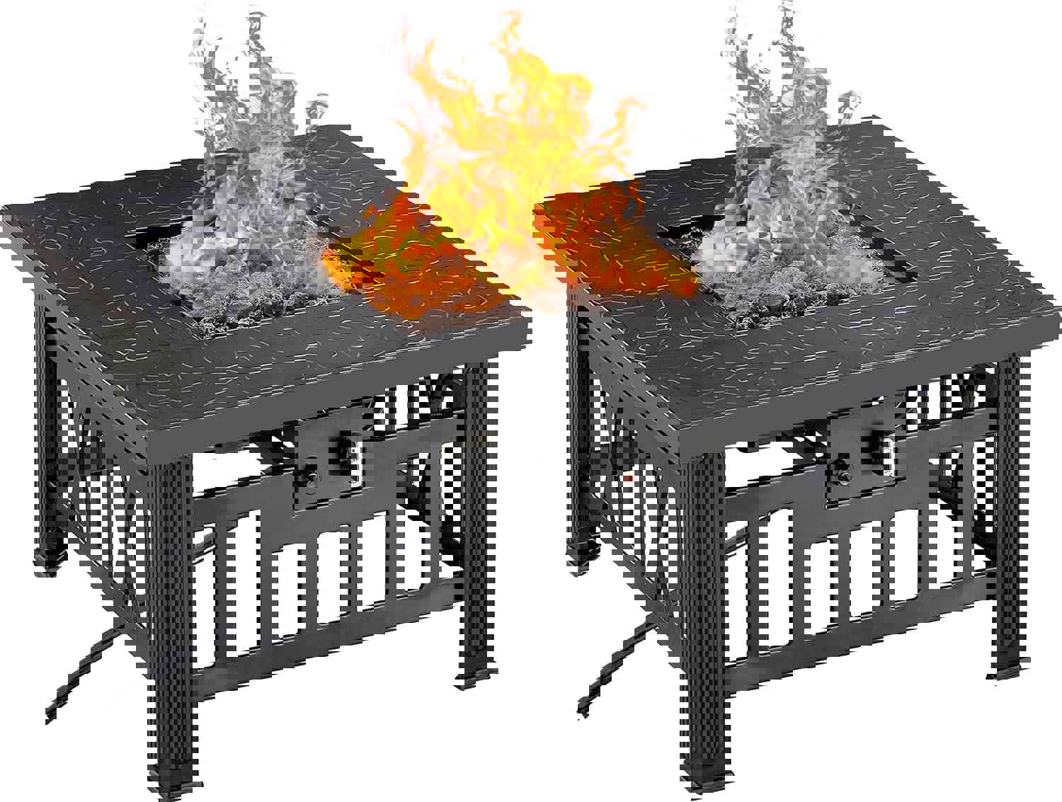 VECELO 30 Inch Outdoor Propane Fire Pit Table