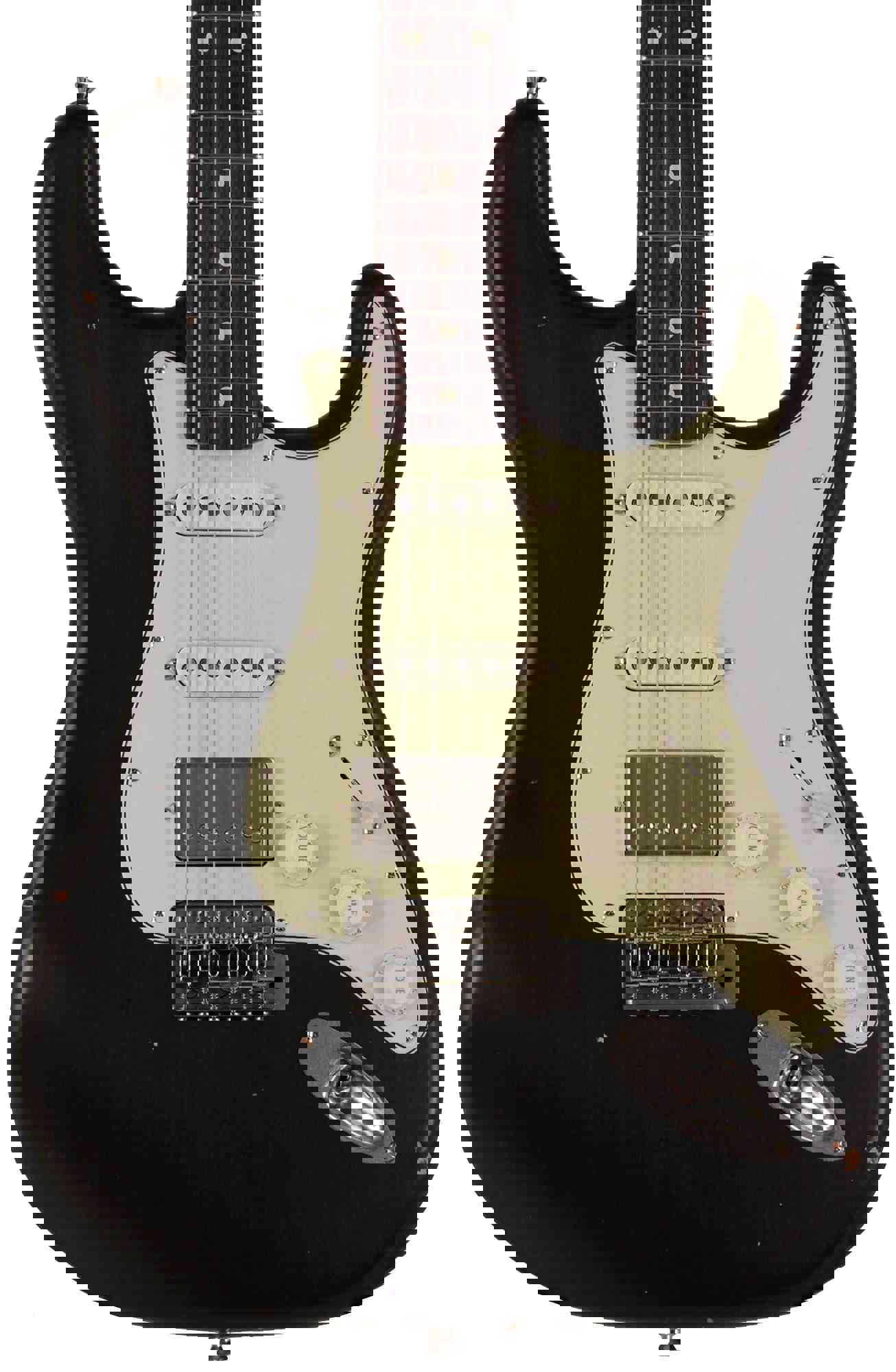 Nash S-63 HSS Guitar, Black, Light Aging - Vintage Strat Model