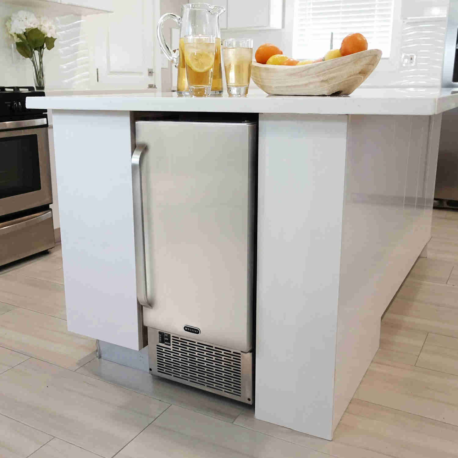 Whynter - 15 Built-In/Freestanding Clear Ice Maker (UIM-502SS)
