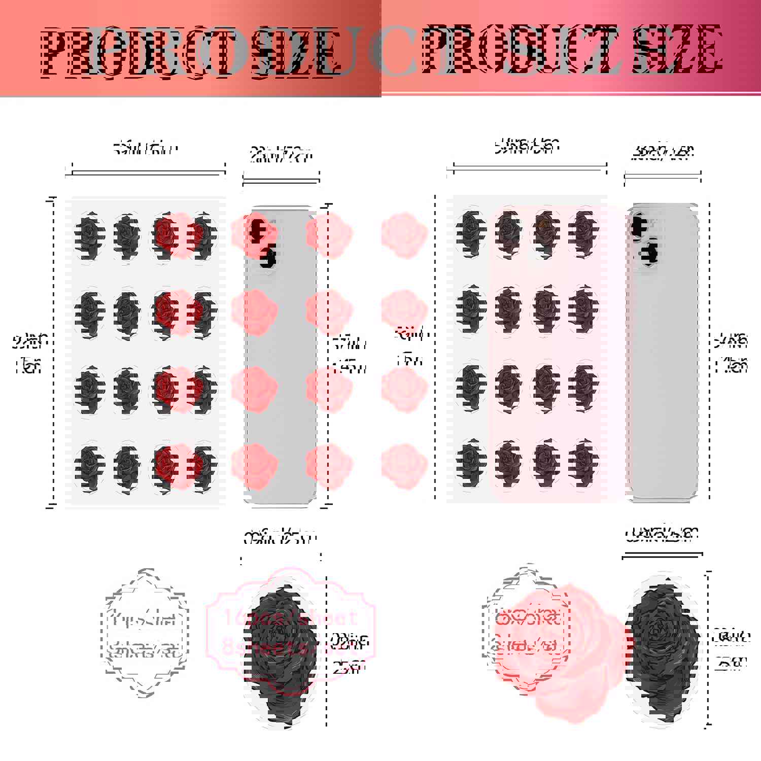 Craspire Waterproof Self-Adhesive Picture Stickers, Flat Round, Gold, Fly Pattern, 150x150mm, 8 Sheets/Set