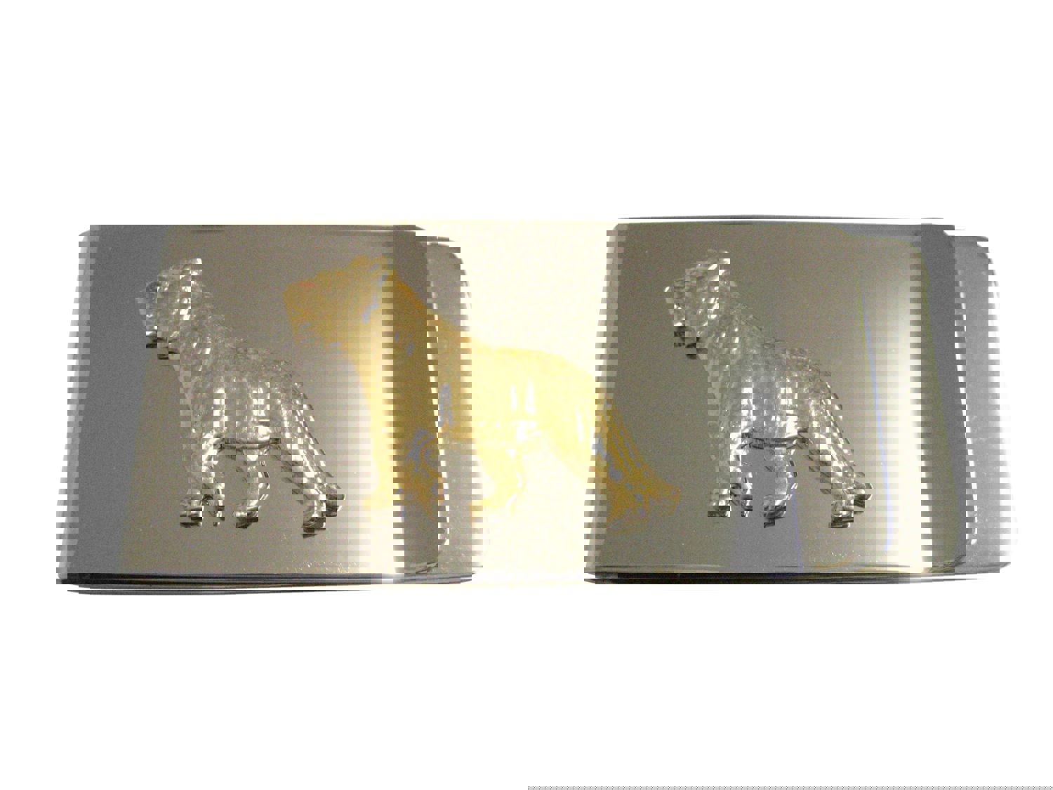 Gold Toned Tiger Pendant Money Clip by Kiola Designs