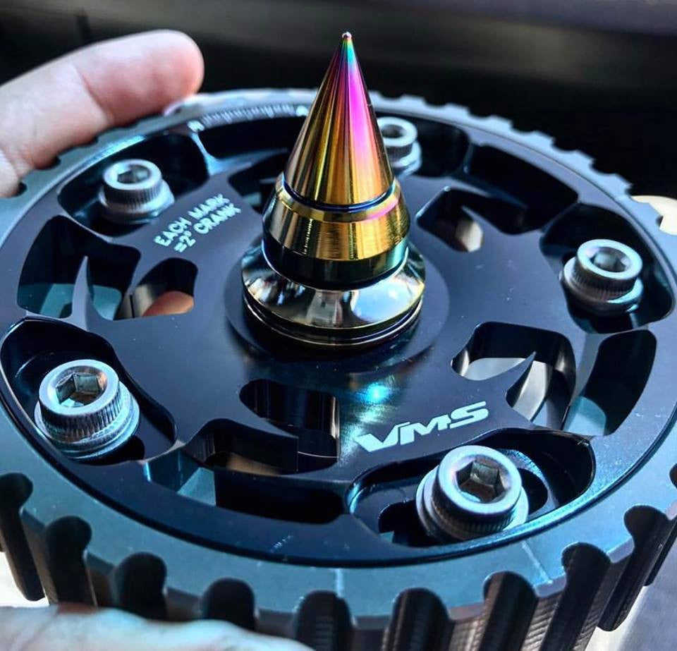 VMS Racing Patented Spiked Cam Gear Bolt for 88-00 Honda Civic CRX Del Sol Accord SOHC D15 D16 1.5L 1.6L & B Series Non-VTEC (Part # CGB002)