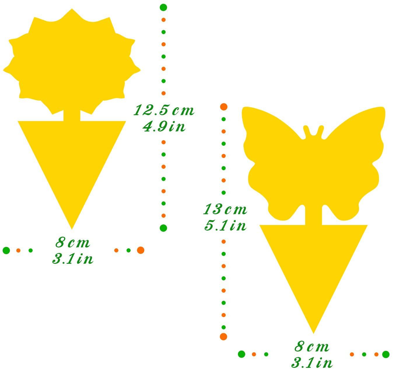 Mosqueda Fruit Fly Traps - 36 Pack Non-Toxic Yellow Sticky Bug Traps for Indoor & Outdoor Use