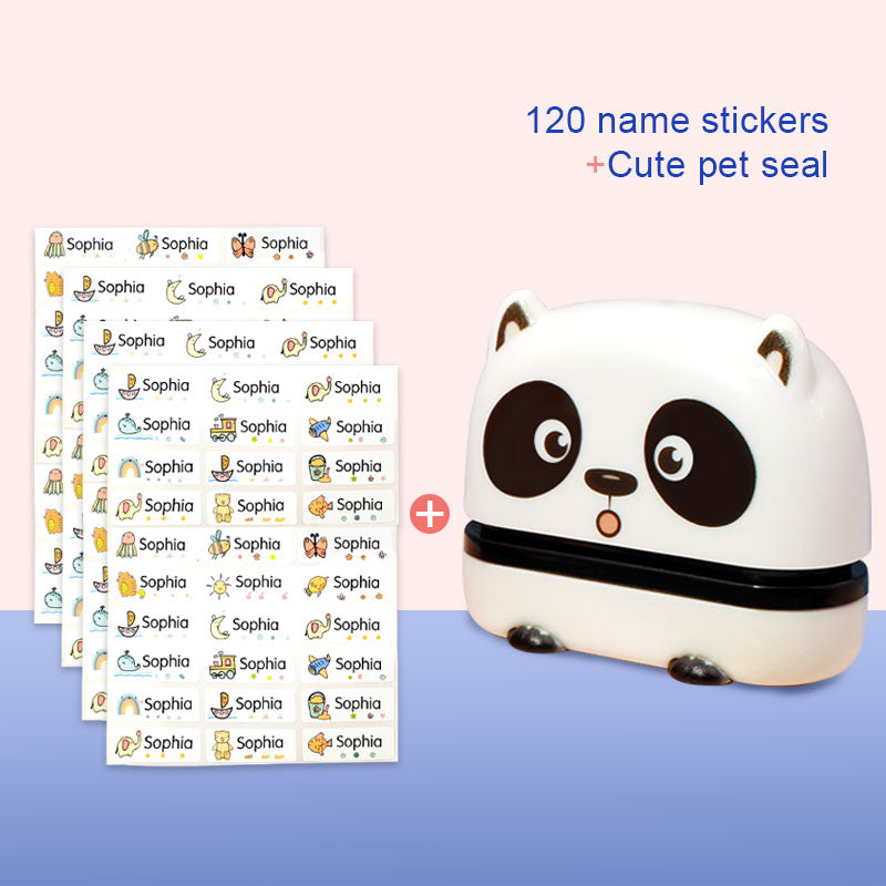 Cute Cartoon Children Seal Stamps - Large Size Washed Non-Fading Fabric Art Craft Supplies
