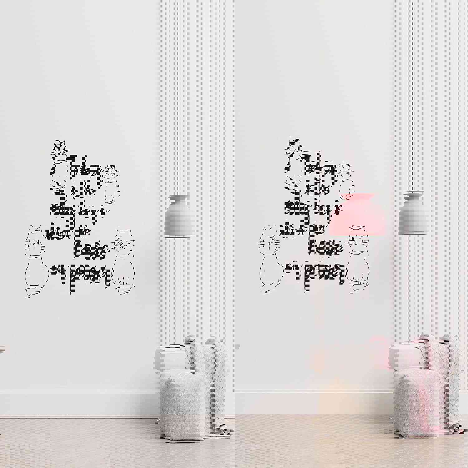 Animal Life Quote Vinyl Wall Sticker Decal - Customizable Color for Cats Lovers