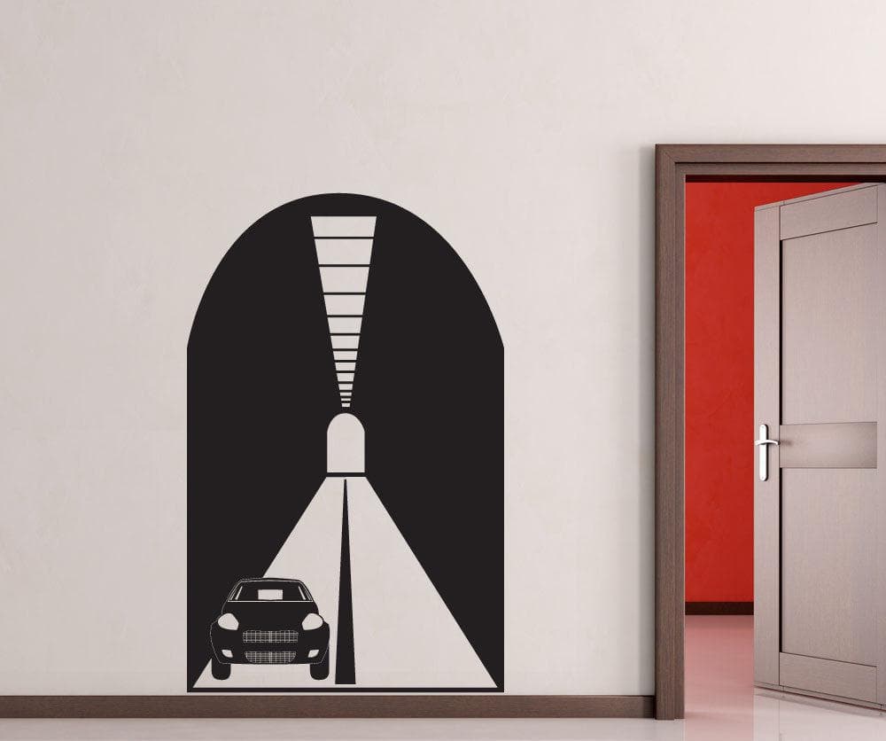 Vinyl Wall Decal Sticker Car Tunnel #OS_DC686 - Removable & Easy to Apply