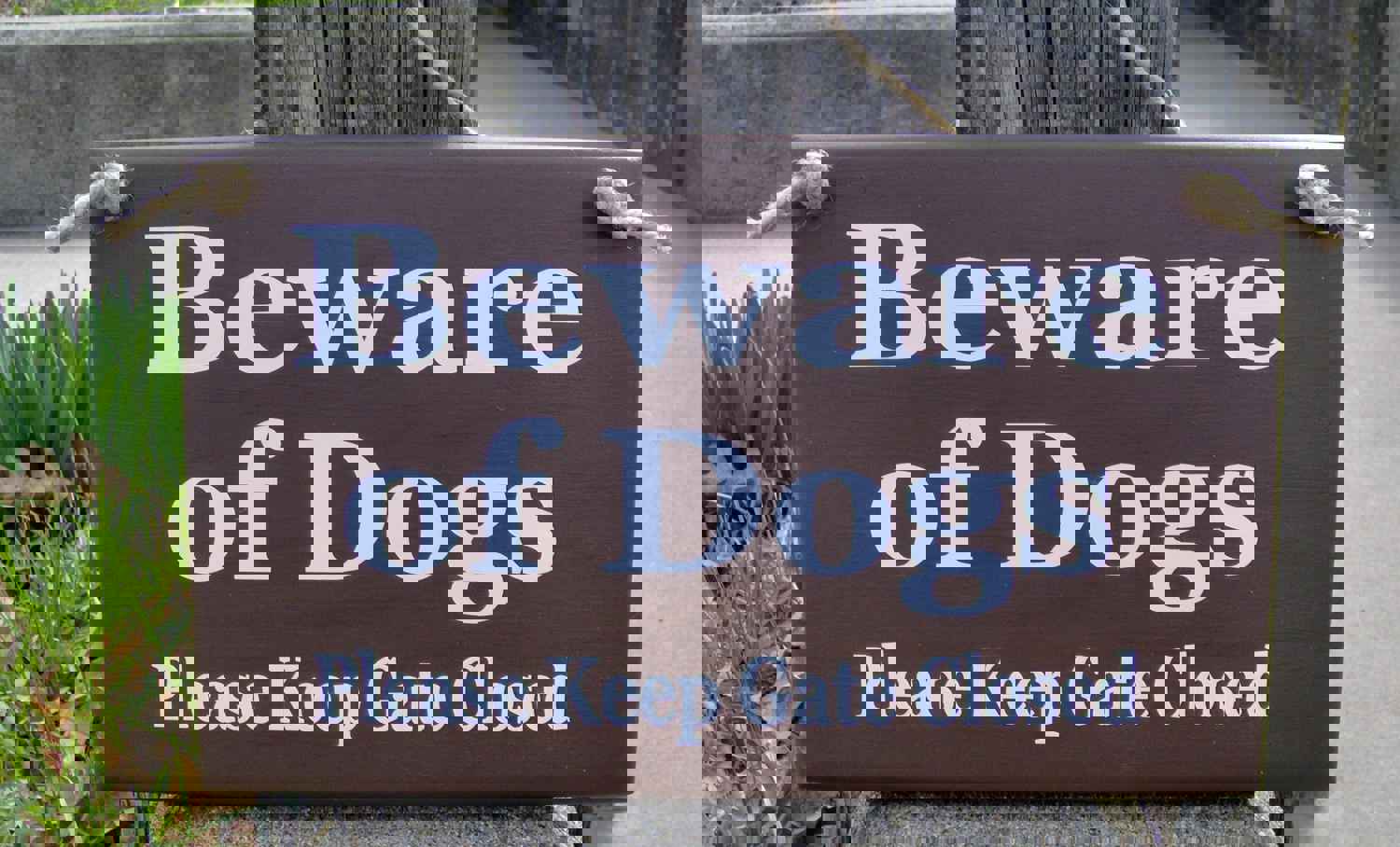 Heartfelt Giver Beware of Dogs Please Keep Gate Closed Sign for Pet Owners