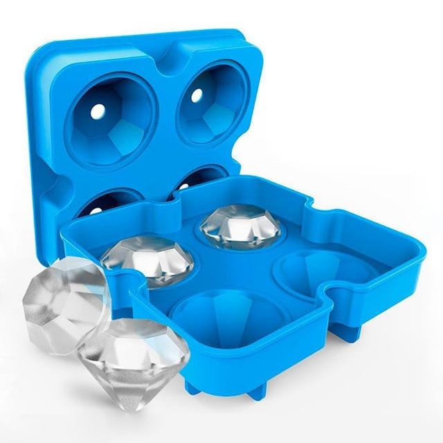 Creative Diamond Shape Silicone Ice Cube Maker