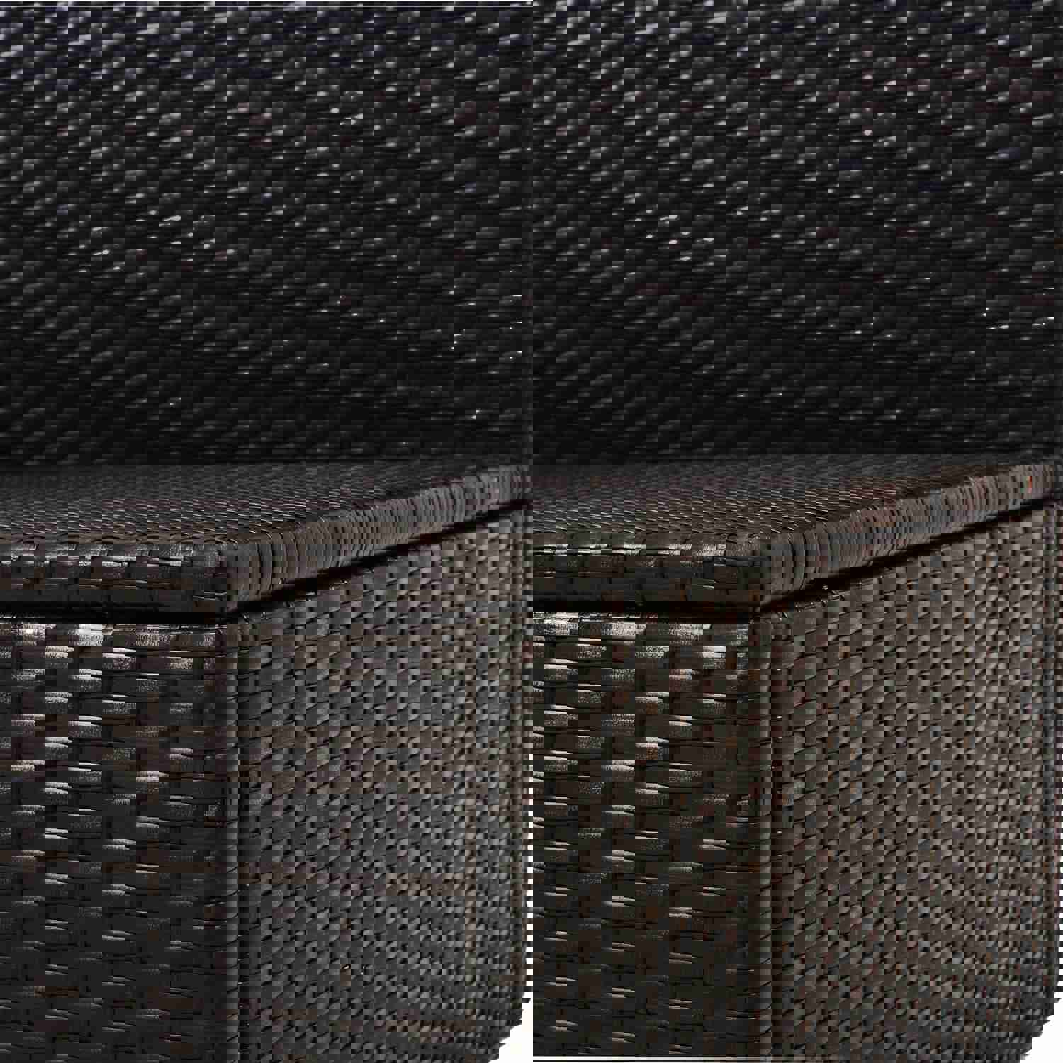 TOPMAX 4-Piece Outdoor Half-Moon Sectional Wicker Sofa Set with Coffee Table and Pillows