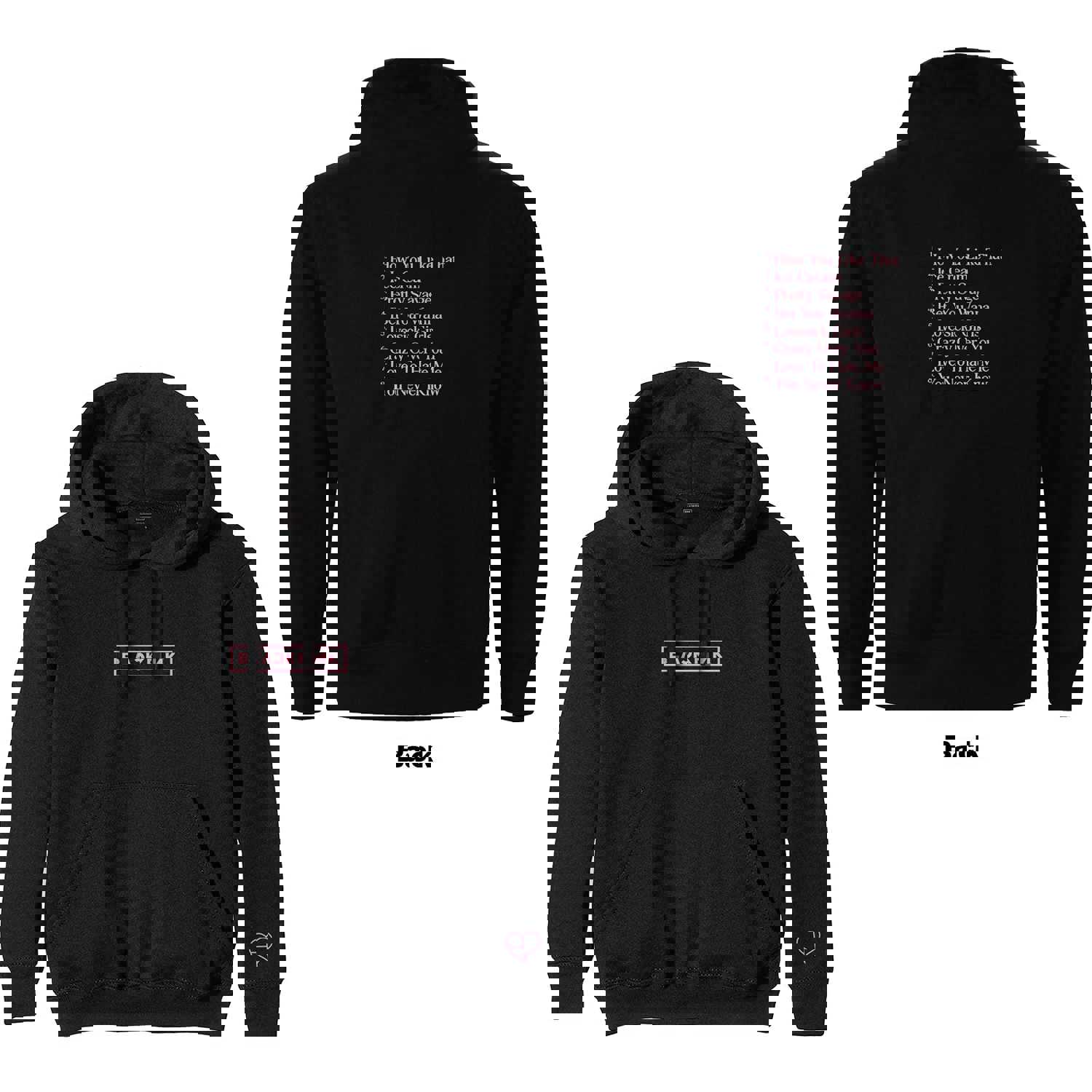 BLACKPINK The Album Tracklist Unisex Hoodie
