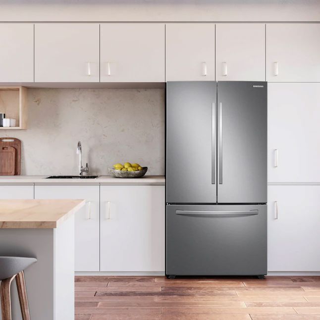 Samsung 28.2-cu ft French Door Refrigerator with Ice Maker Stainless Steel