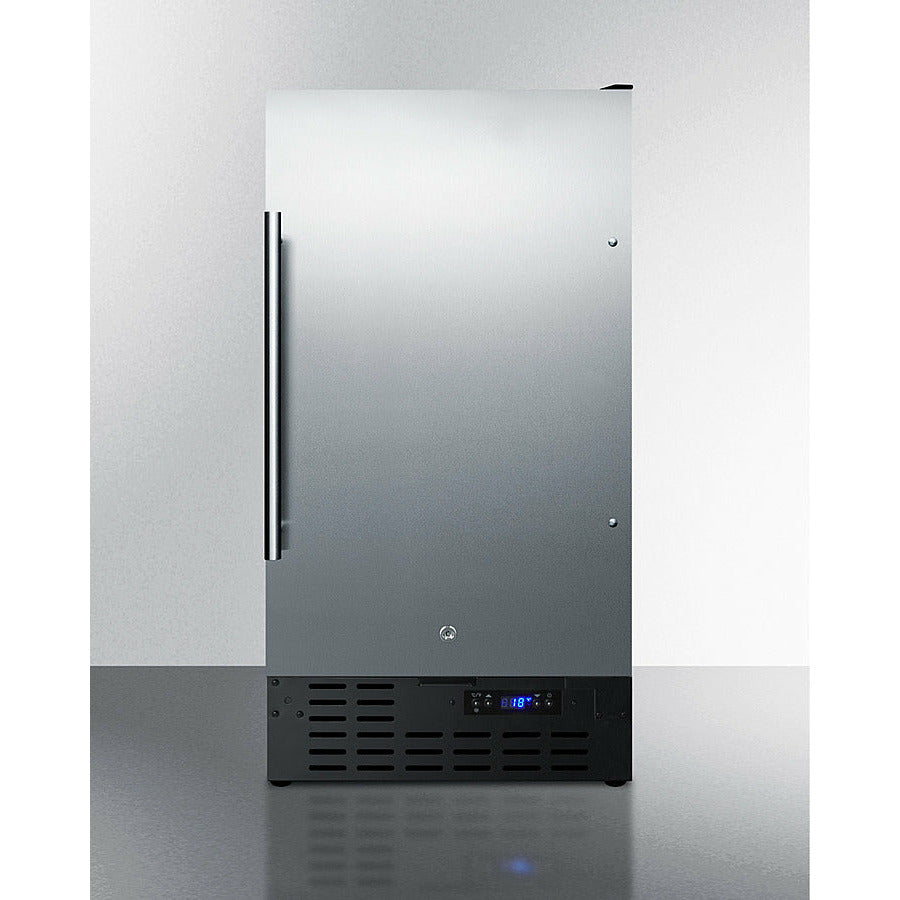 Summit 18 Built-In Ice Maker with 8 lbs. Daily Ice Production, Crescent Ice, ADA Compliant, ETL Listed, Frost-Free Operation