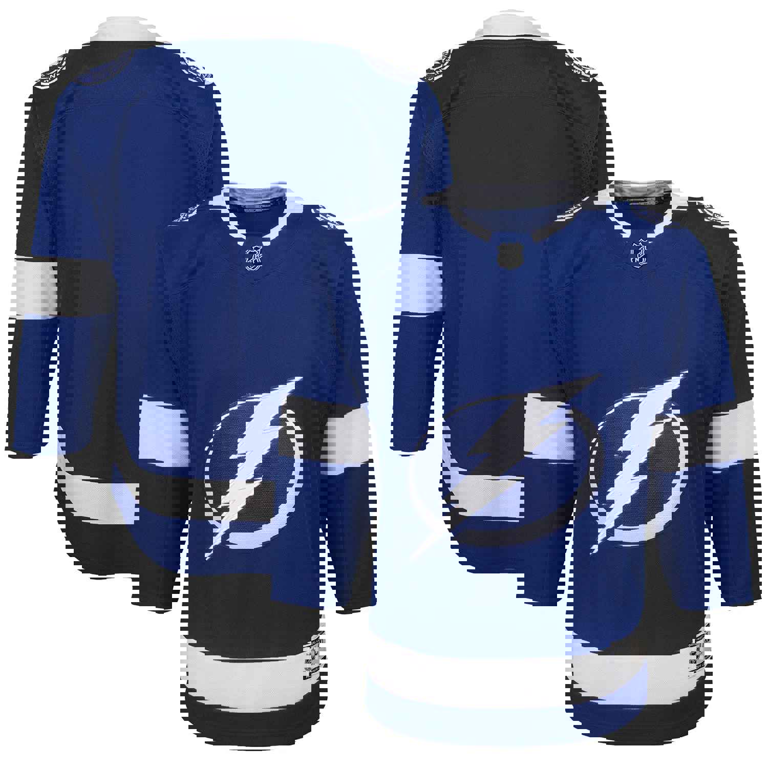 Tampa Bay Lightning Youth Home Blank Premier Jersey - Blue