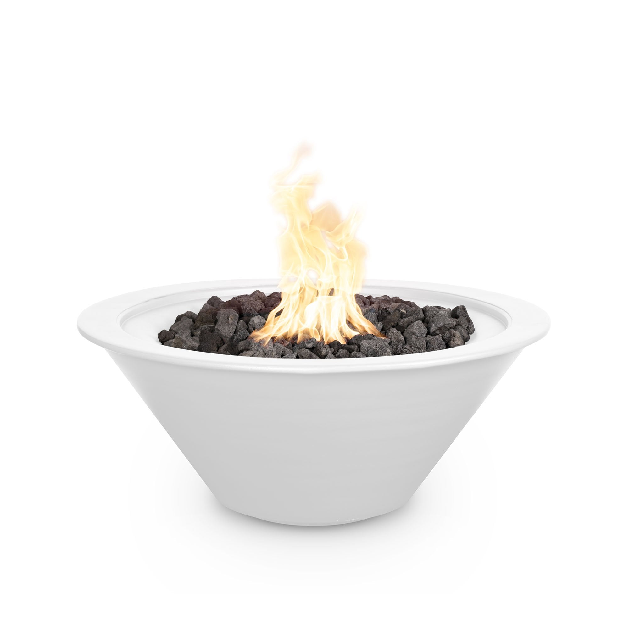 The Outdoor Plus Cazo Round Fire Bowl in Powder Coated Metal with Free Cover