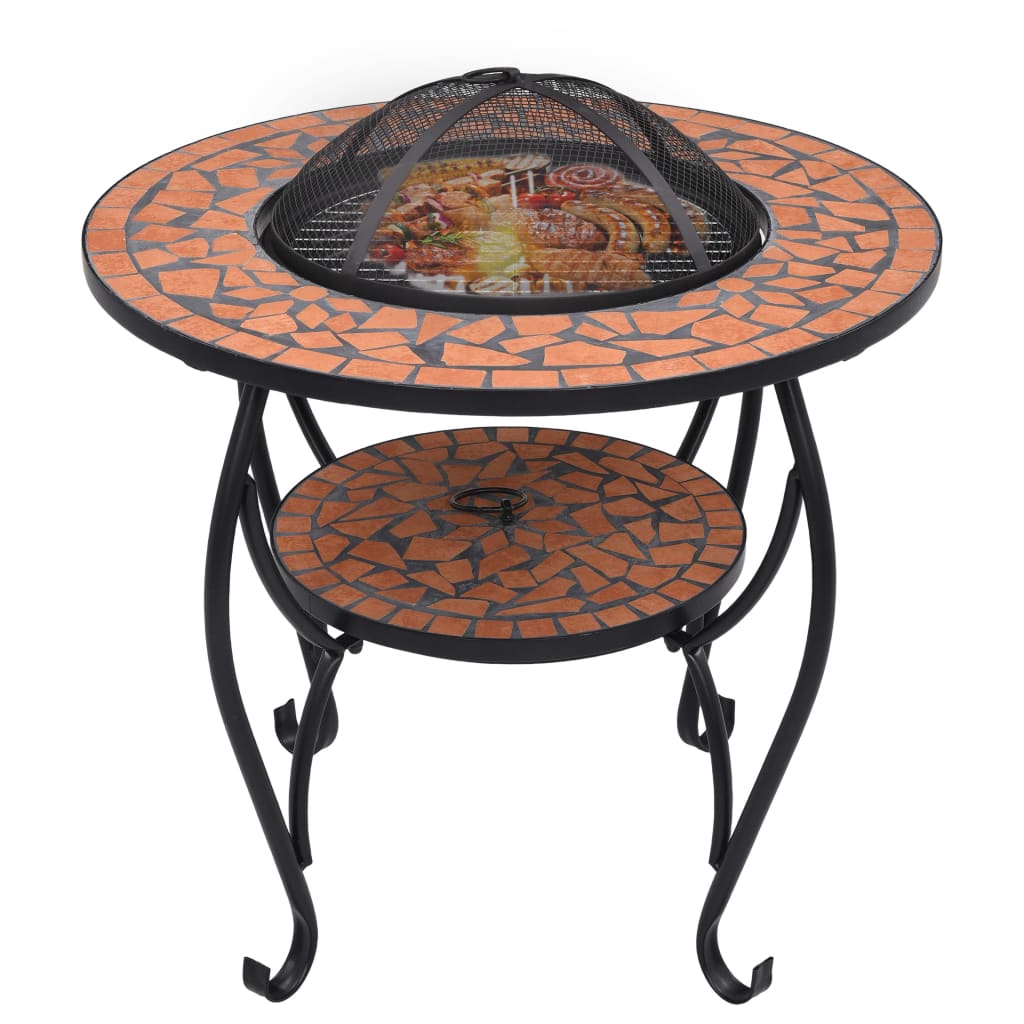Outdoor Fire Pit Table Fireplace for Camping and Picnic