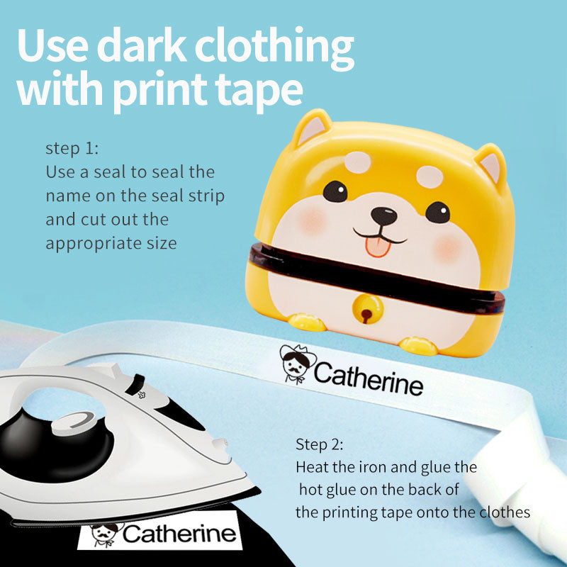 Cute Cartoon Children Seal Stamps - Large Size Washed Non-Fading Fabric Art Craft Supplies