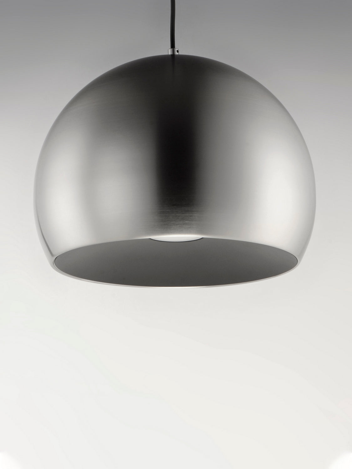 ET2 E24926-SNBK Palla LED Pendant Light in Satin Nickel/Black