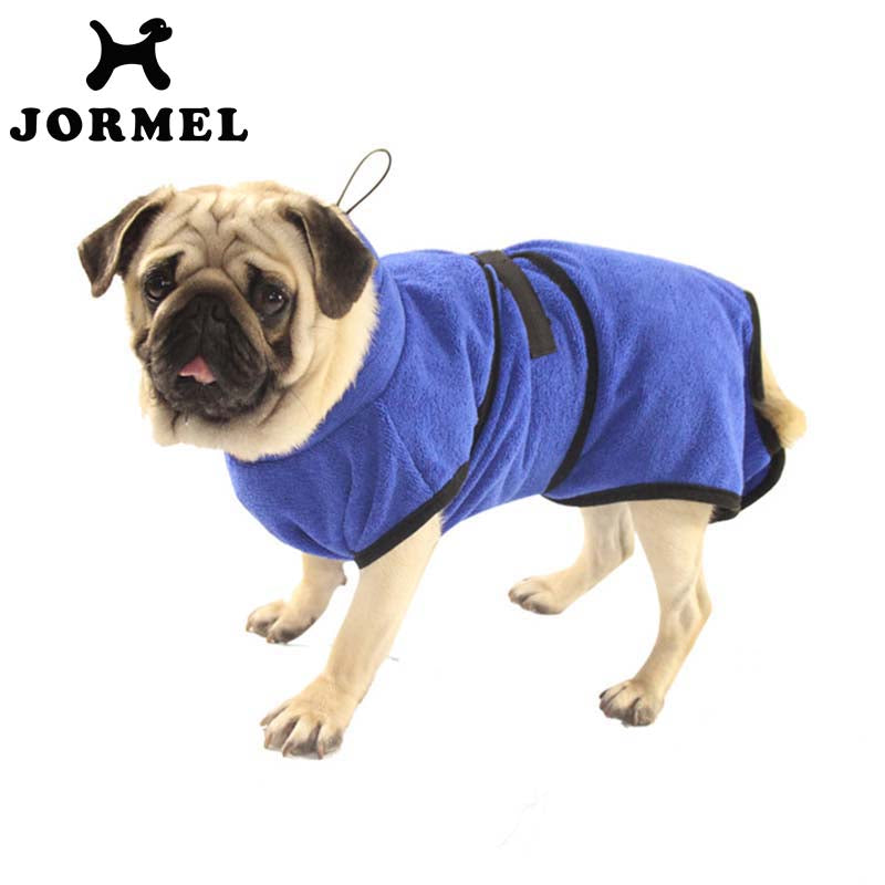 JORMEL 2019 Warm Dog Bathrobe - Super Absorbent Drying Towel for Teddy and Small Dogs