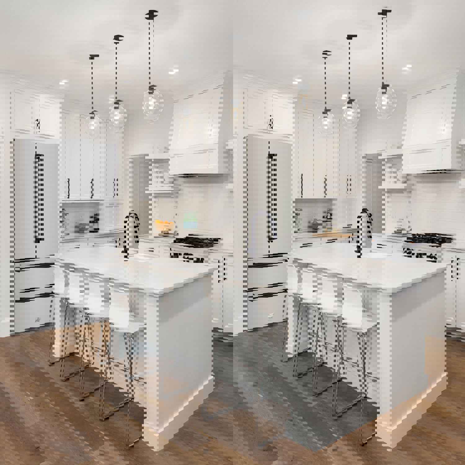 ZLINE 36 in. Autograph Edition French Door Refrigerator with Ice Maker - Fingerprint Resistant Stainless Steel & Matte Black Accents