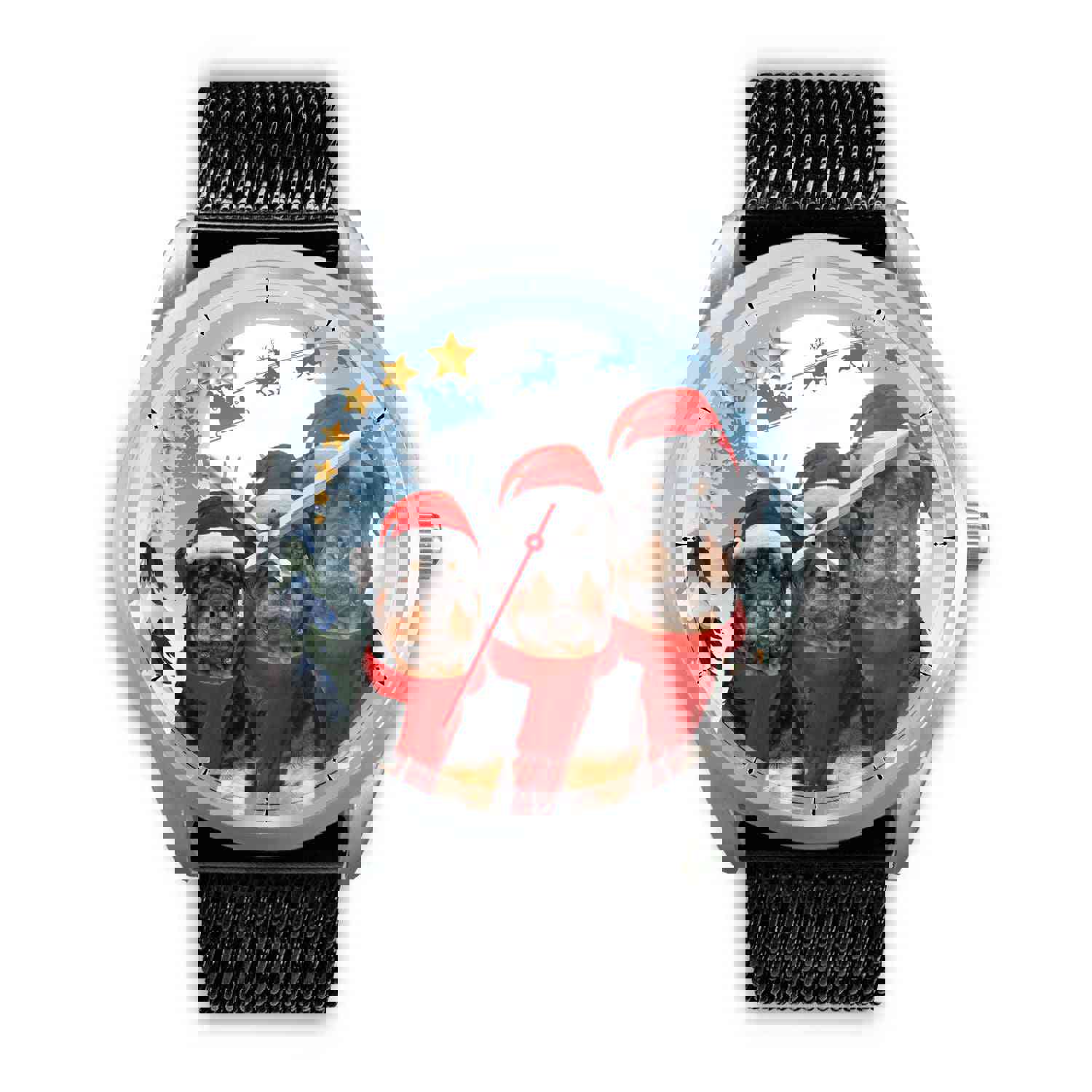 Cute Rottweiler Christmas Special Wrist Watch
