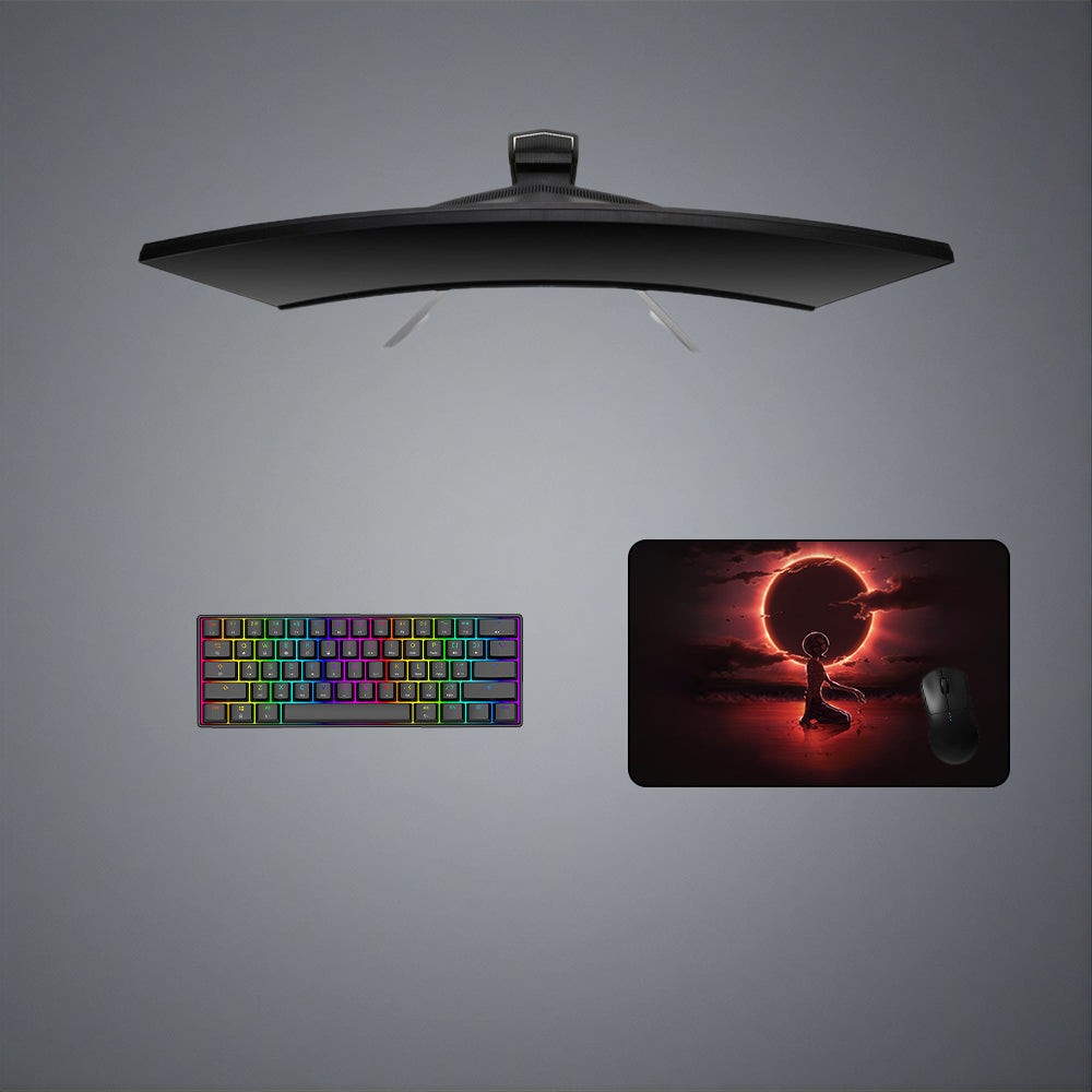 Berserk Eclipse Design Gaming Mouse Pad - Large Size for Enhanced Accuracy