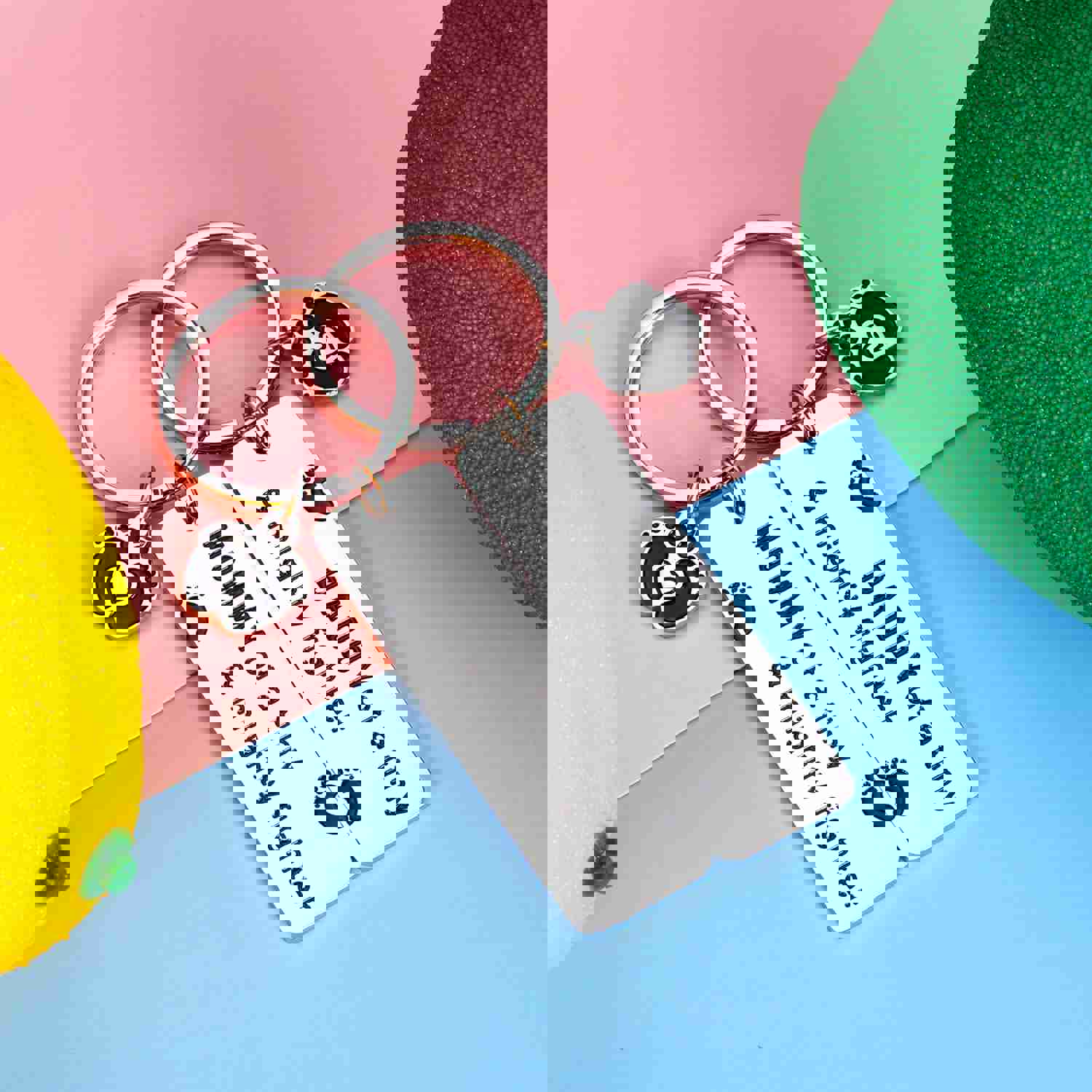 Premature Baby New Mom Dad Keychain - NICU Parent Gift Set for First Time Parents