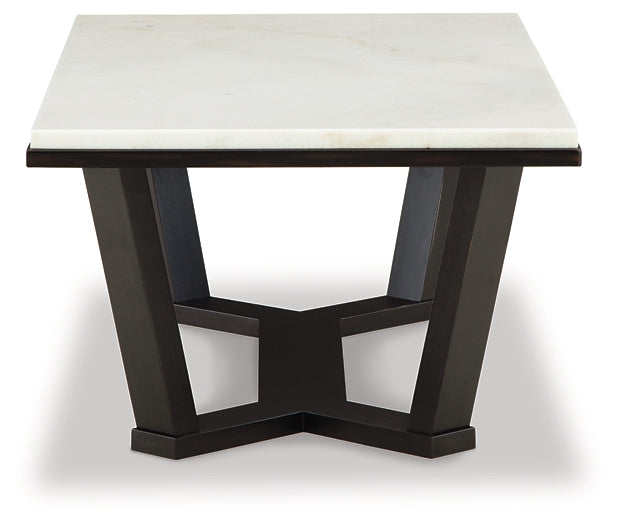 Fostead Rectangular Cocktail Table - Elegant Marble Top Coffee Table