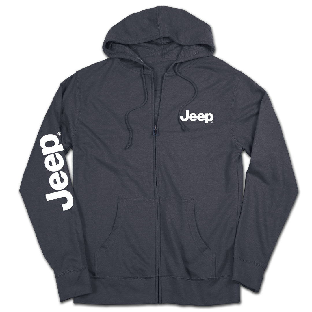 Jeep Sunset Beach Zip Hoodie - Denim Hea