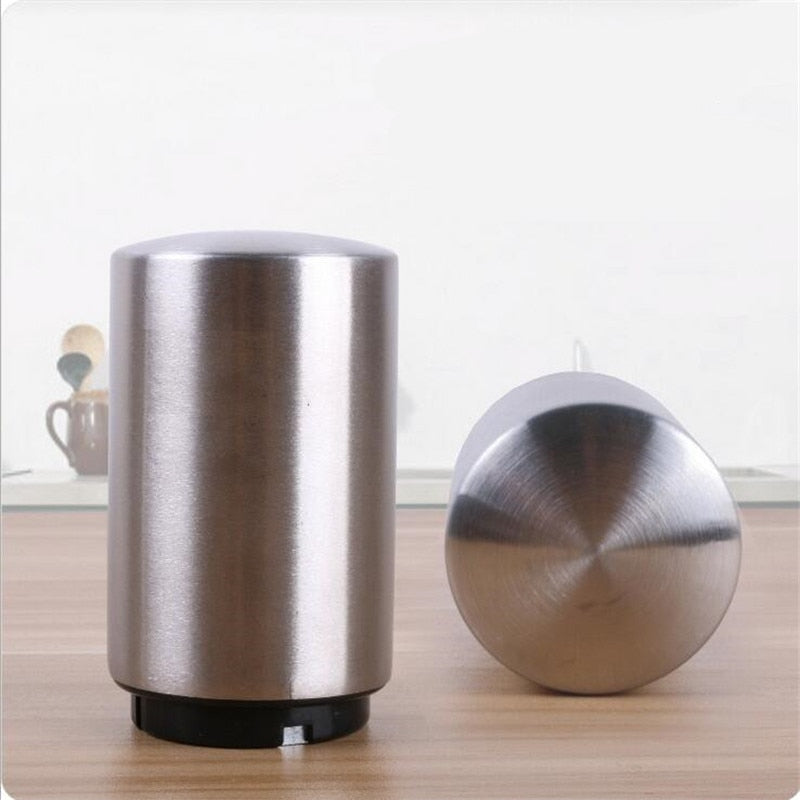 Magnetic Automatic Beer Bottle Opener - Stainless Steel Portable Bar Tool