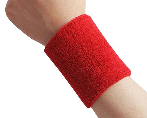 4 Inches Outdoor Sports Athletic Cotton Wristbands (Pair of 2)
