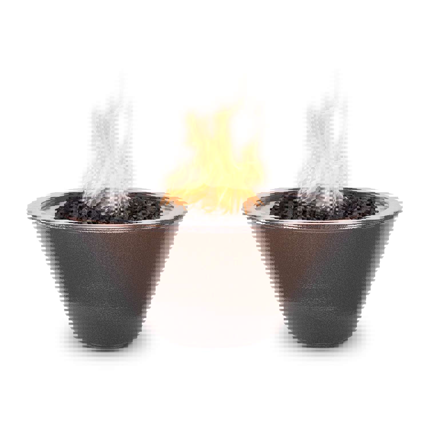 The Outdoor Plus Cazo Round Fire Bowl in Powder Coated Metal with Free Cover