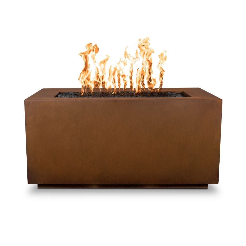 The Outdoor Plus 60 Pismo Copper & Corten Steel & Stainless Steel Rectangle Fire Pit Table