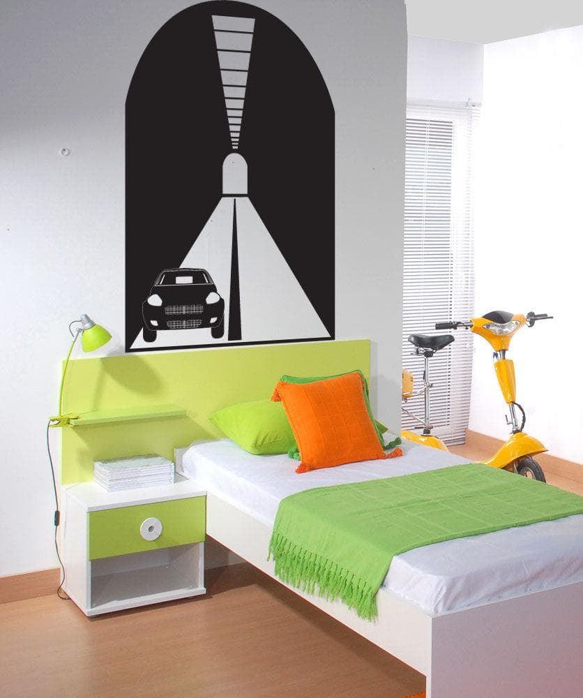 Vinyl Wall Decal Sticker Car Tunnel #OS_DC686 - Removable & Easy to Apply
