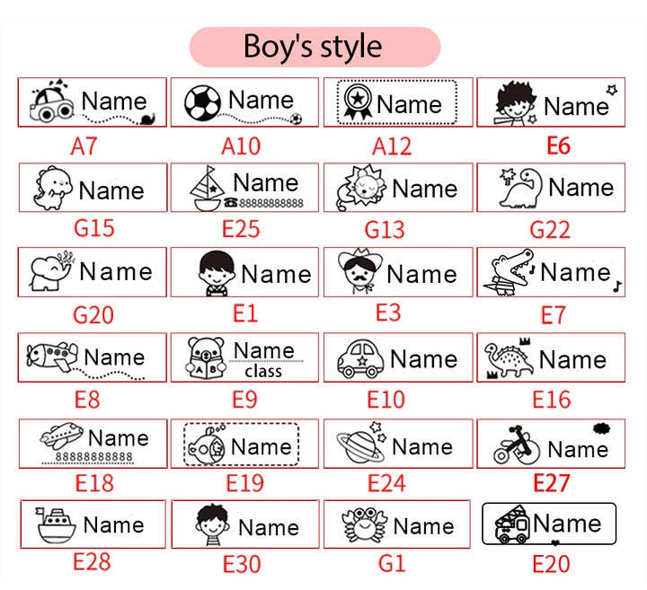 Cute Cartoon Children Seal Stamps - Large Size Washed Non-Fading Fabric Art Craft Supplies