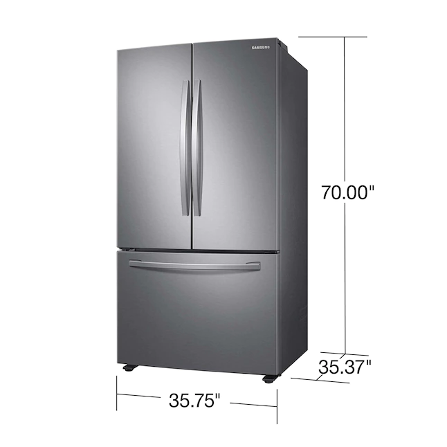 Samsung 28.2-cu ft French Door Refrigerator with Ice Maker Stainless Steel