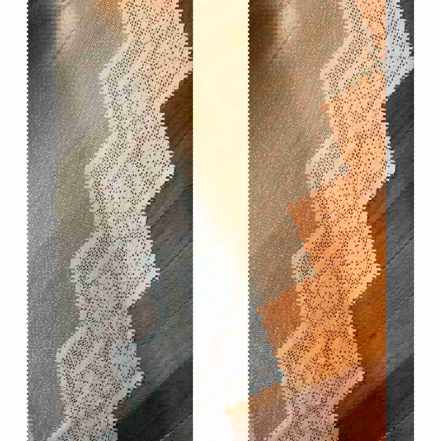 White Lace Swag Curtain Valance Set of 2 Panels