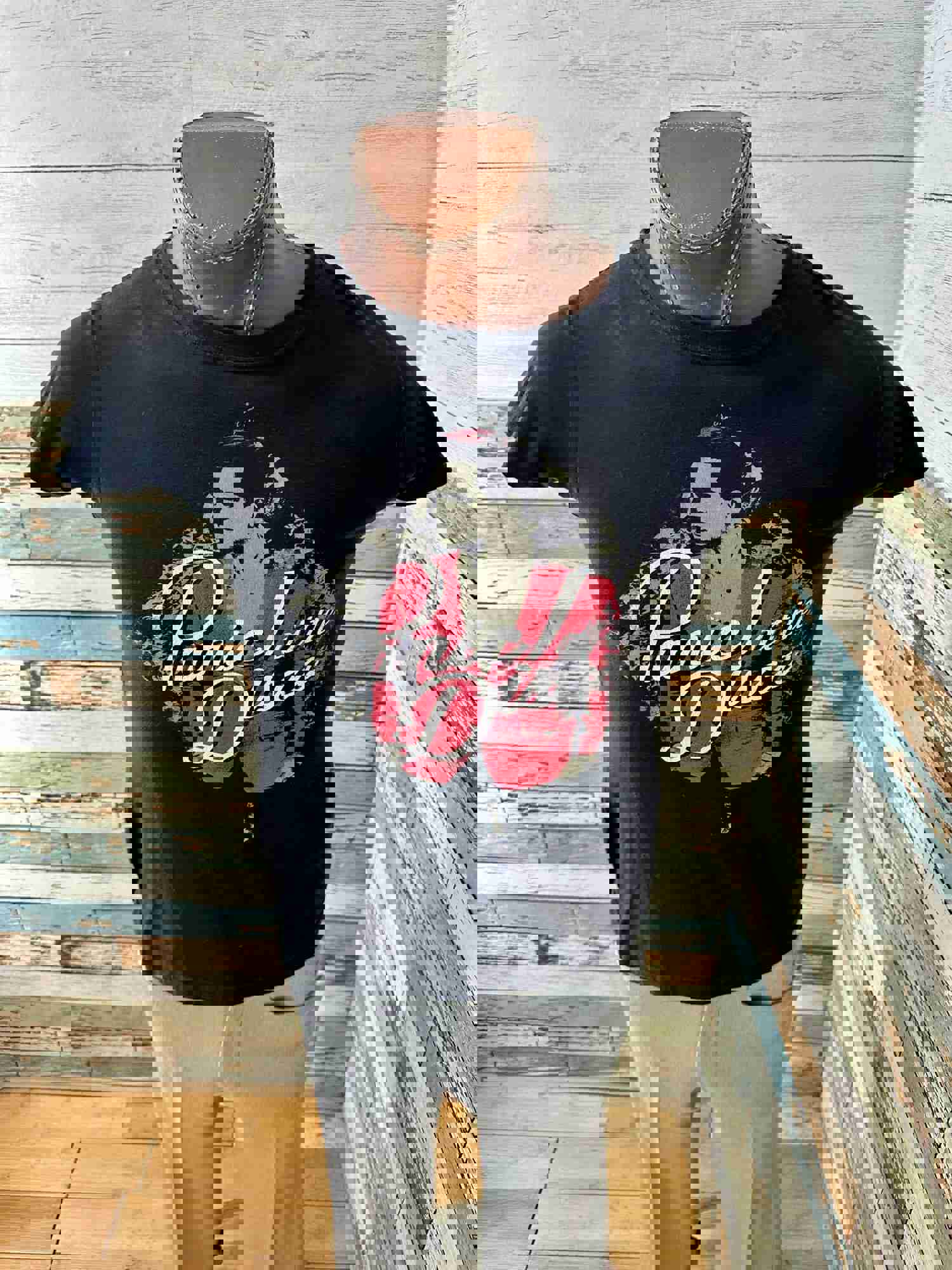 00’s Black Panic at the Disco Print Revival Music T-shirt