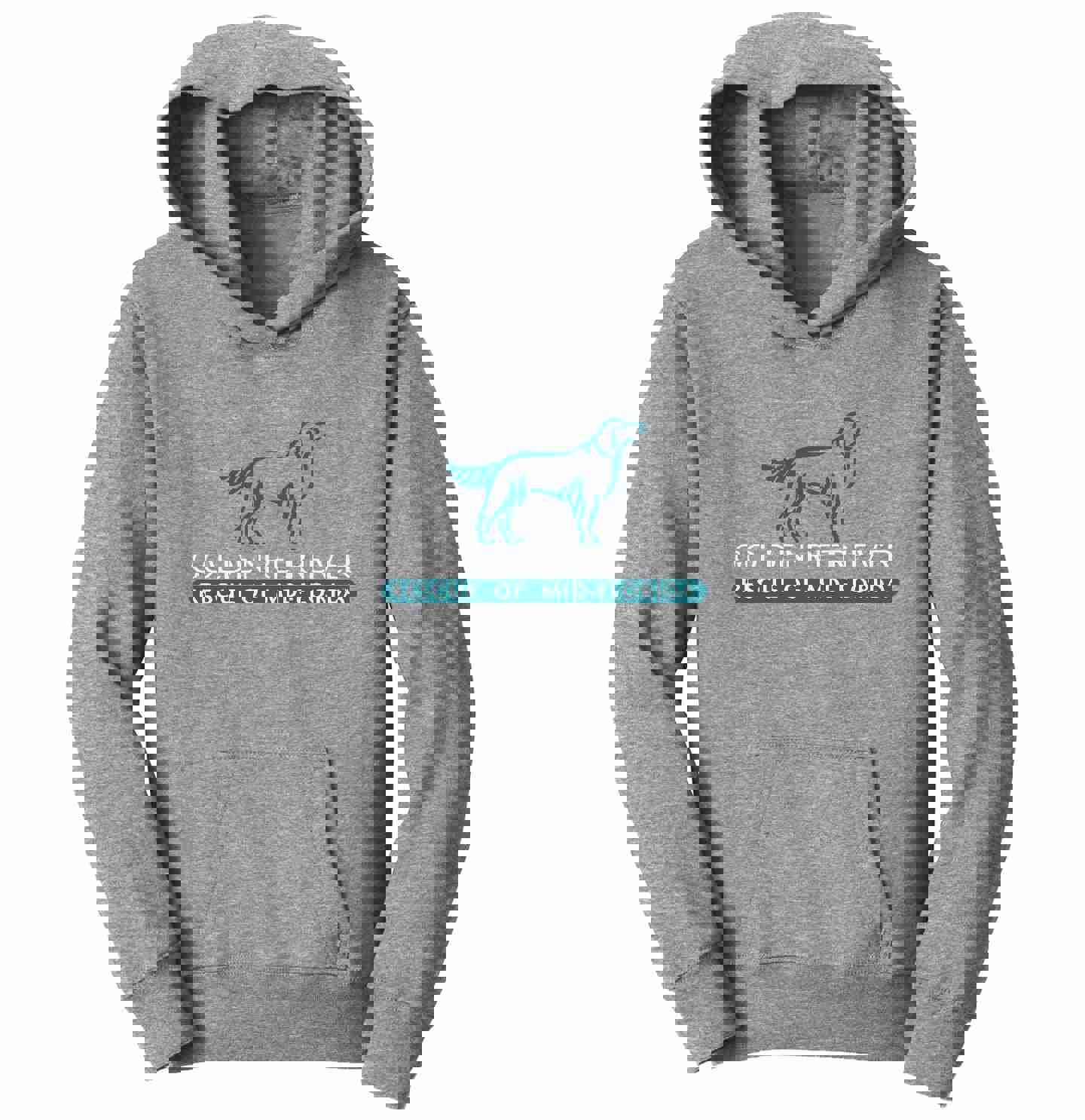 Golden Retriever Rescue of Mid-Florida Logo - Kids Unisex Hoodie Sweatshirt