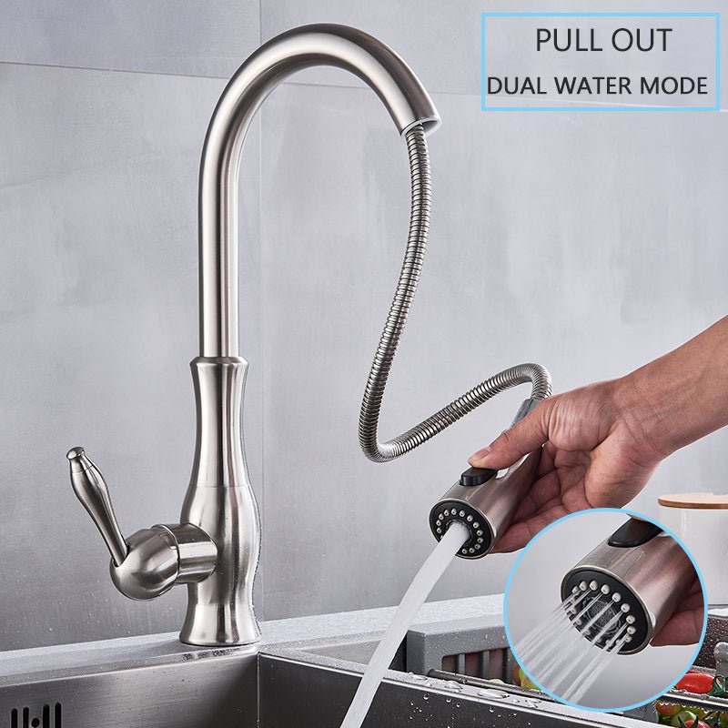 MIRODEMI® Pull Out Rotation High Arch Kitchen Sink Faucet
