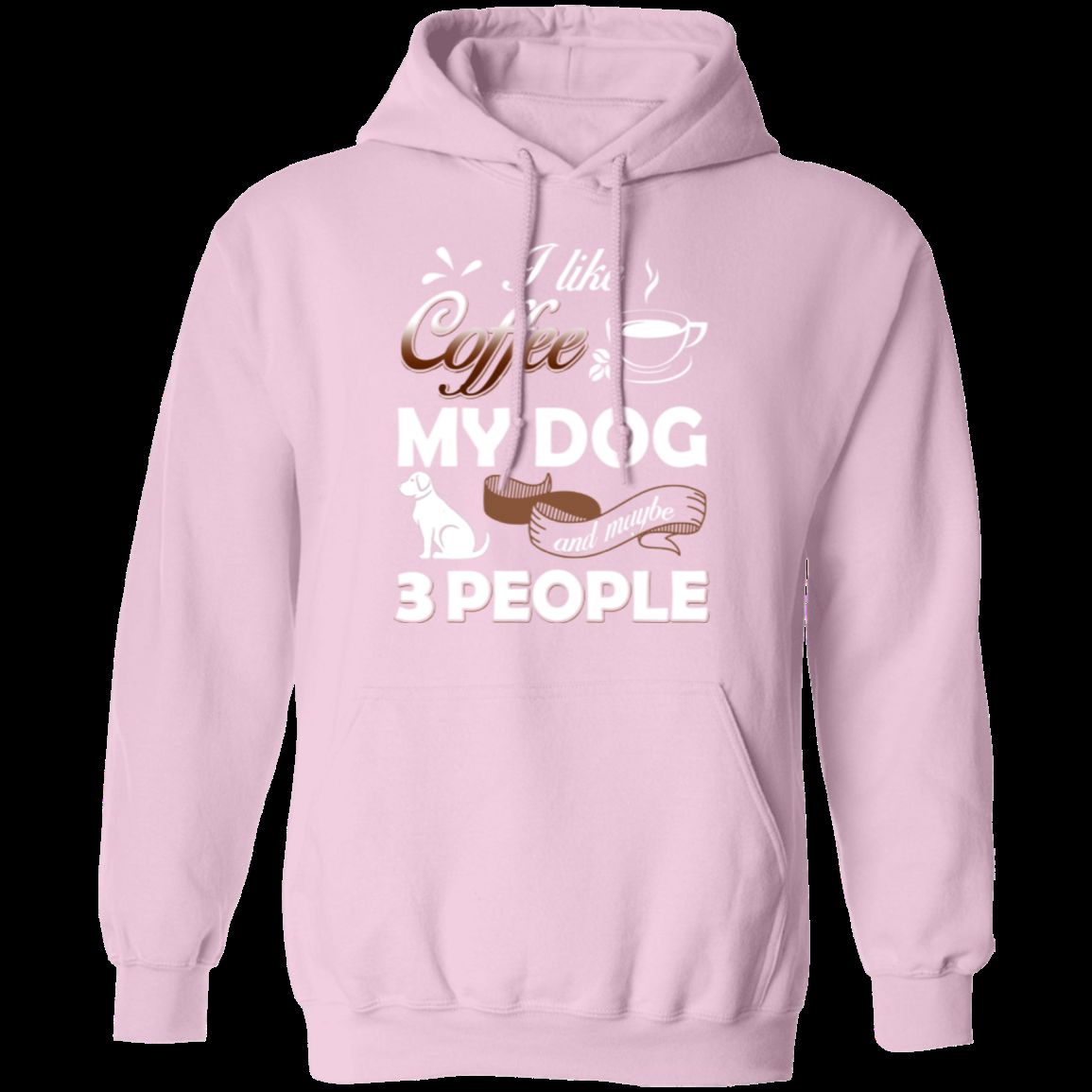 I LIKE COFFEE LADIES Pullover Hoodie - 8 oz Unisex Hoodie with Digital Print