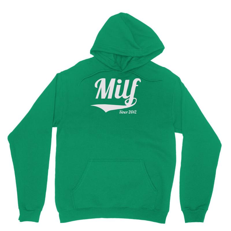 milf since 2012 Unisex Hoodie - Unique Art Design by MDK ART