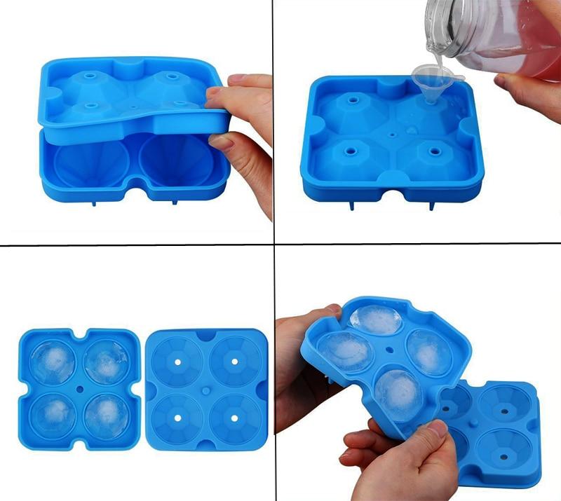 Creative Diamond Shape Silicone Ice Cube Maker