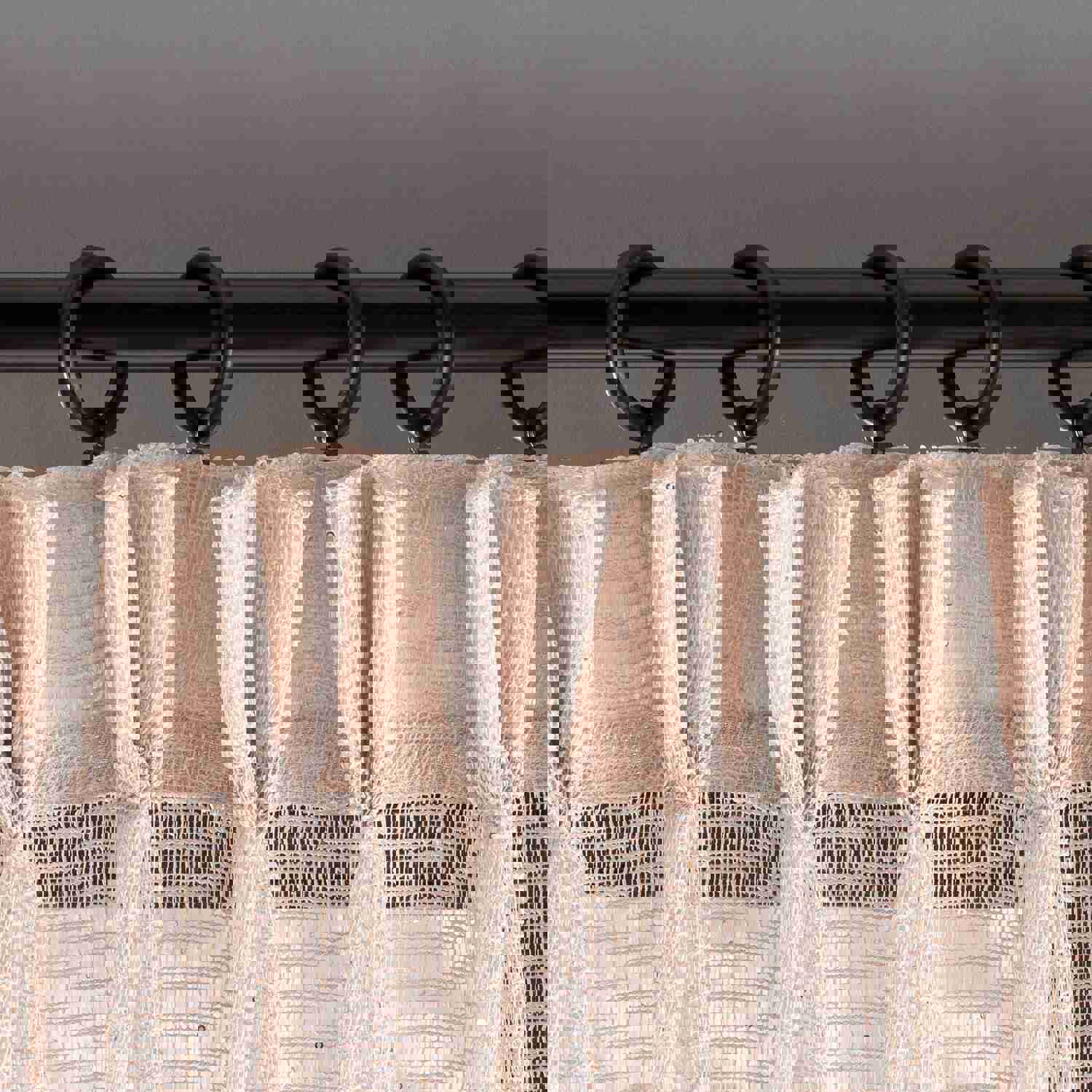 Sheer Linen Curtain with 6 Color Options - Ultra Soft for Living Room & Bedroom