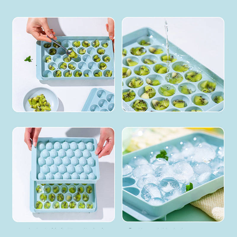 3D Round Ice Molds for Home Bar and Party Use - Round Ball Ice Cube Makers