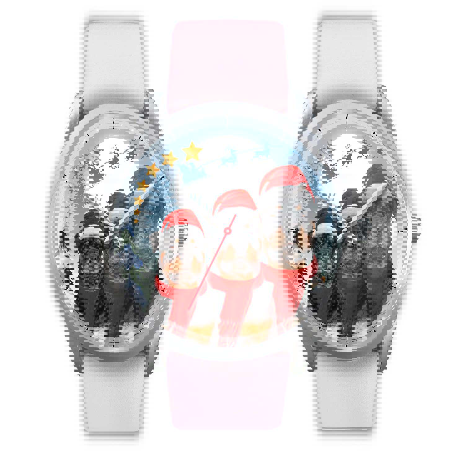 Cute Rottweiler Christmas Special Wrist Watch