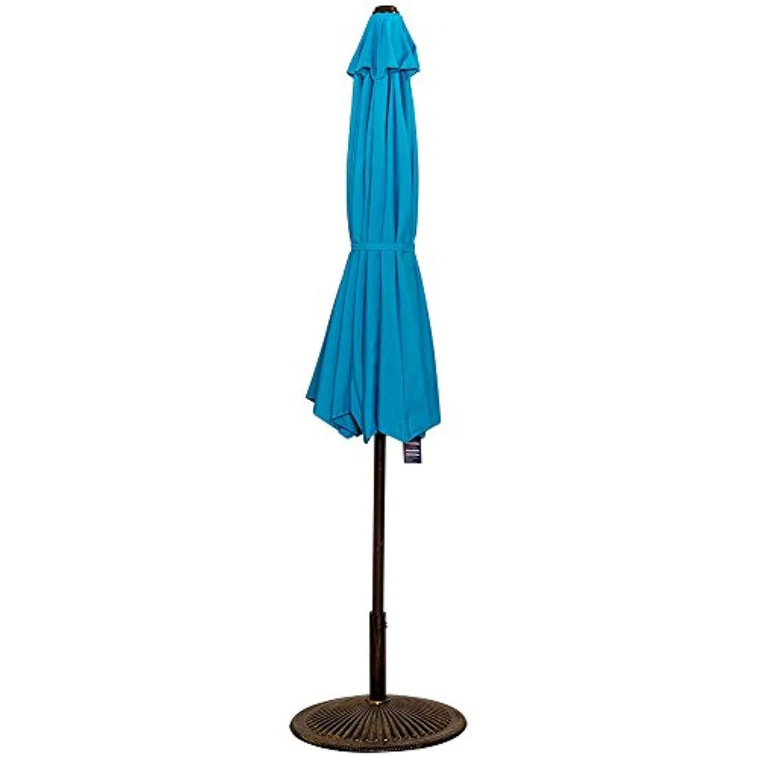 Sundale Outdoor 10 Feet Aluminum Market Umbrella with Crank and Push Button Tilt